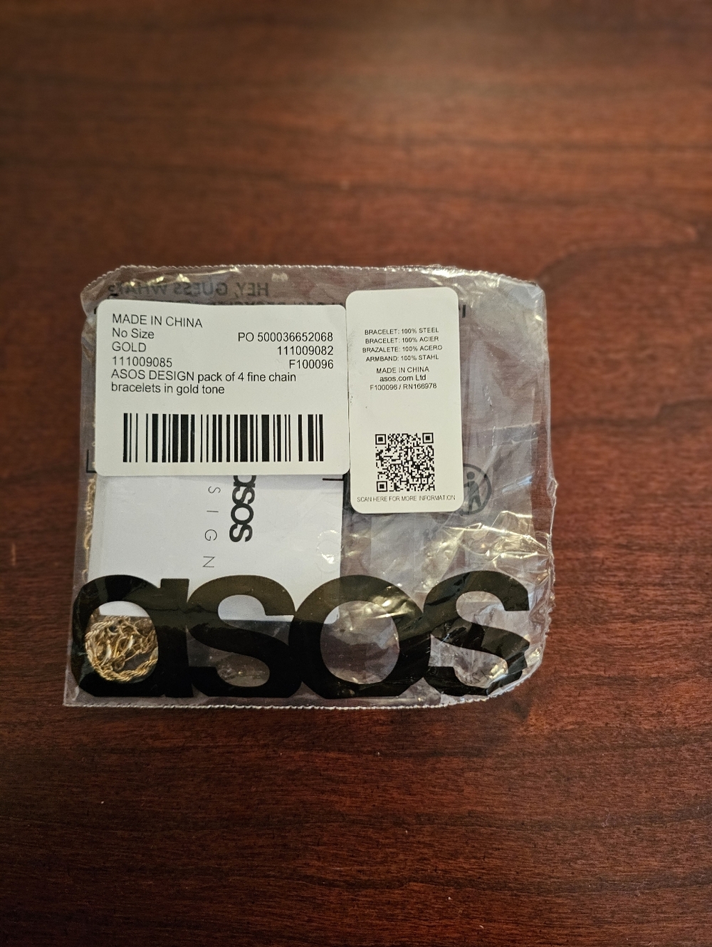 ASOS Gold Tone Multi-Chain Bracelet Set - Picture 2 of 2